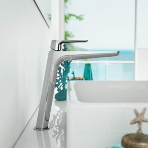 Miscelatore Lavabo Alto Con Scarico Click Clack Cromo - Serie LIFESTYLE Teorema - immagine 1