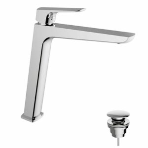 Miscelatore Lavabo Alto Con Scarico Click Clack Cromo - immagine 1