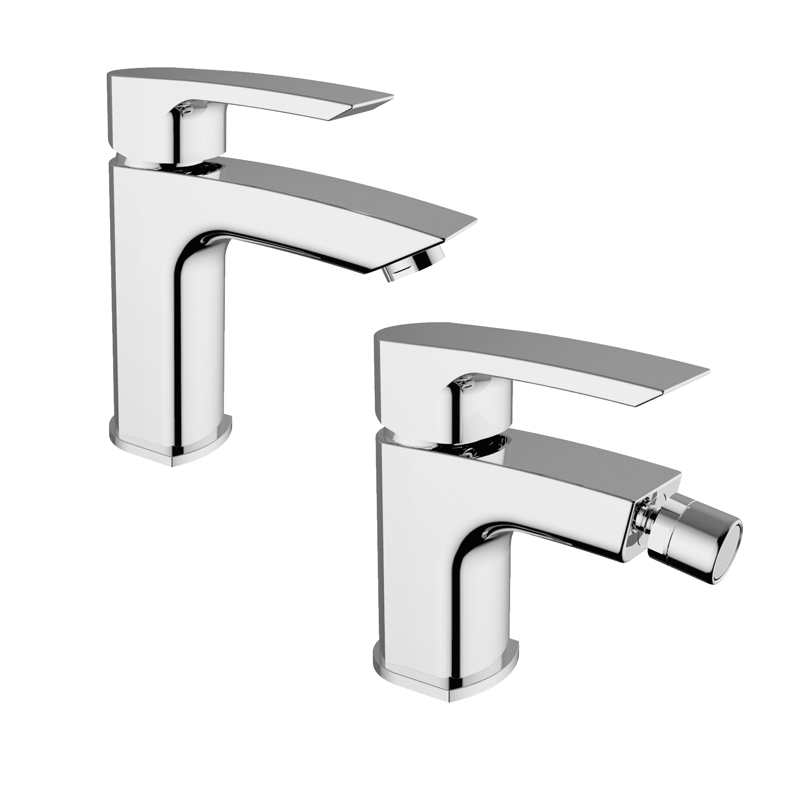 Set Miscelatore Lavabo Parete Da Incasso Con Bidet Ed Incasso Doccia Nero  Opaco -Maira Vema - Abeez